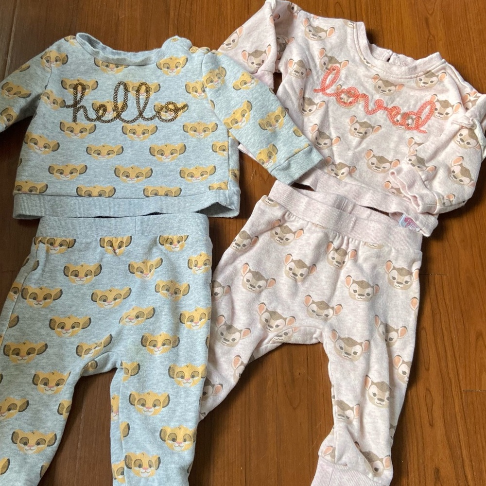 Disney Twin boy girl matching outfit set